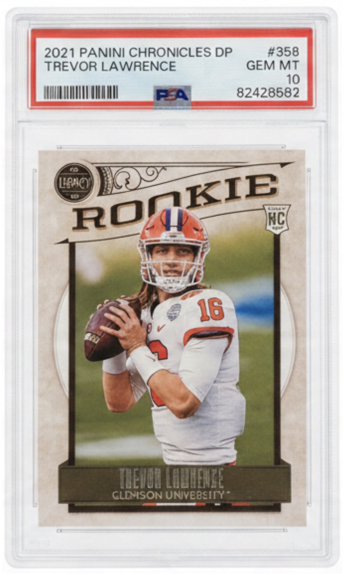 2021 Panini Chronicles Draft Picks Trevor Lawrence #358 PSA 10